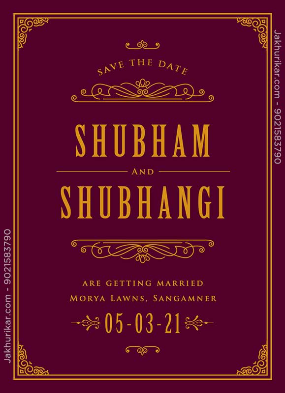 Civil wedding invitation | hindi wedding card | digital wedding invitation card 